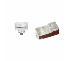 Gembird univerzální pass-through RJ45 konektor 8P8C 50ks / stínění FTP