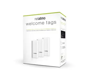 Netatmo NT00003 bílá / smart senzory do dveří a oken / Android a iOS / 3 ks