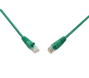 Solarix UTP CAT5E 0.5m snag proof zelená / Patch kabel / RJ45-RJ45