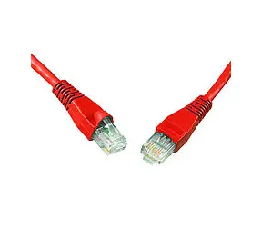 Solarix UTP CAT5E 3m snag proof červená / Patch kabel / RJ45-RJ45