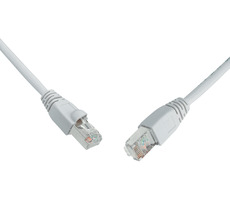 Solarix SFTP CAT5E 0.5m snag proof šedá / Patch kabel / RJ45-RJ45