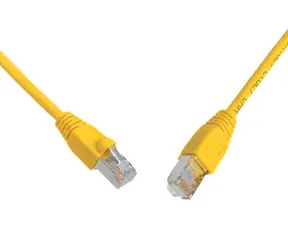 Solarix SFTP CAT5E 10m snag proof žlutá / Patch kabel / RJ45-RJ45