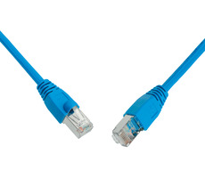 Solarix SFTP CAT6 0.5m snag proof modrá / Patch kabel / RJ45-RJ45