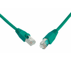 Solarix SFTP CAT6 1m snag proof zelená / Patch kabel / RJ45-RJ45