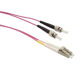 Solarix optický kabel ST-LC OM4 1m / Patch kabel / Multimode / Duplex