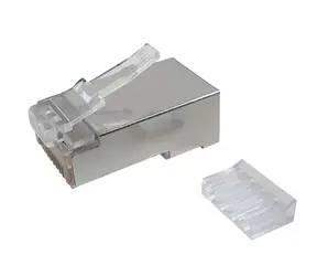 Solarix konektor RJ45 CAT6 STP pro drát - 1ks / stíněný / skládaný