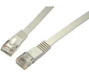 Solarix plochý UTP CAT6 3m non-snag proof / Patch kabel / RJ45-RJ45 / šedá
