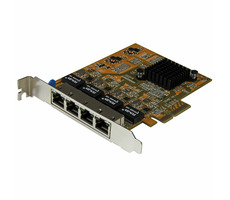 StarTech ST1000SPEX43 / Gigabit LAN Card / 4x RJ45 / PCI Express 