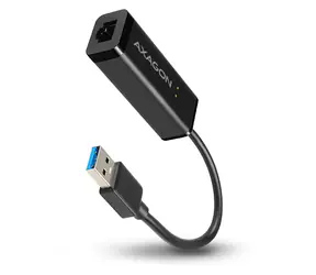 AXAGON ADE-SR, USB-A 3.2 Gen 1 - Gigabit Ethernet síťová karta, auto instal, černá