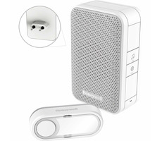Honeywell DC312SP2USB / bezdrátový zvonek Series 3 / 6 melodií / základna do zásuvky s USB nabíječkou
