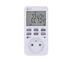 Solight DT33 digitální týdenní časový spínač / 16 režimů / podsvícený velký LCD