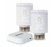 EVOLVEO Heat M30 Starter Pack / 2× chytrá termostatická hlavice na radiátor & centrální jednotka