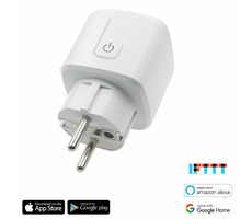 iQtech SmartLife WS020 / chytrý Wi-Fi zásuvkový adaptér / 16 A / měření spotřeby