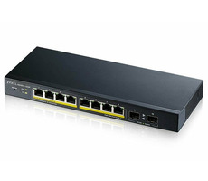 ZyXEL GS1900-10HP v2 / 10-Port Switch / 8x GbE RJ-45 / 2x GbE SFP / PoE 802.3at / QoS / VLAN