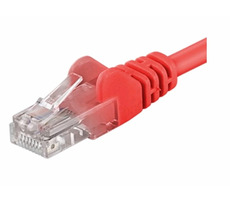 OEM UTP CAT5E 12m / Patch kabel / RJ45-RJ45 / červená