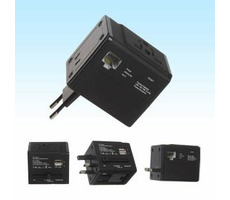 Orava NT-450Wi / Univerzální wifi cestovní adaptér 2x USB / 1x LAN