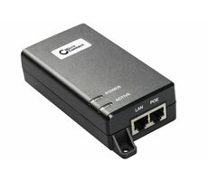 MicroConnect IEEE Gigabit PoE Injector černá / 802.3af/at / 30W 