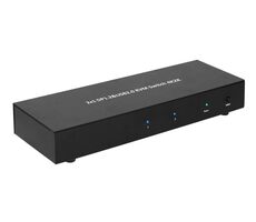 MicroConnect 2x1 4K DisplayPort & USB KVM Switch černá