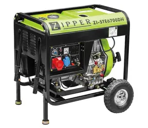 Zipper ZI-STE6700DH / Diesel generátor elektřiny / Nádrž: 12.5 l / 5700-6500 W / 1 x 230 V / 1 x 400 V