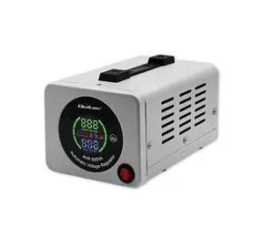 Qoltec 50722 Stabilizator AVR 500VA šedá / LCD Displey / AVR / 230V