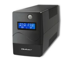 Qoltec 53977 UPS Záložní zdroj 450VA černý / 240W / LCD / USB / RJ45