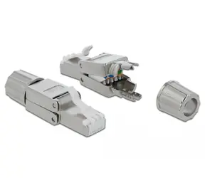 Delock RJ45 samec Cat.6A STP bez použití nástrojů / konektor RJ45 / stíněný