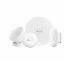 EZVIZ Home Sensor Kit bílá / Wi-Fi / Zigbee 3.0 / domácí brána / PIR / senzor otevření / zavření / chytré tlačítko/