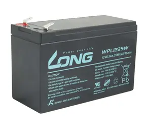 Long 12V 8.5Ah olověný akumulátor F2 HighRate LongLife 9 let