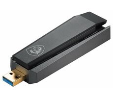 MSI WiFi USB adaptér / USB-A 3.0 / AX1800 / 2.4GHz - 574Mbps / 5GHz - 120Mbps / WPA3 / MSI FIRST / Beamforming