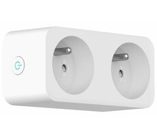 IMMAX NEO LITE SMART chytrá vnitřní 2 zásuvka (FR) / 16A / Wi-Fi / Google Assistant & Amazon Alexa & LIDL & TUYA