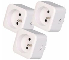 IMMAX NEO LITE SMART sada 3x chytrá vnitřní zásuvka v2 (E) / s kolíkem (typ E) / Wi-Fi / Google & Amazon Alexa & TUYA
