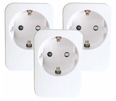 IMMAX NEO LITE SMART sada 3x chytrá vnitřní zásuvka v2 (F) / bez kolíku (typ F) / Wi-Fi / Google & Amazon Alexa & TUYA