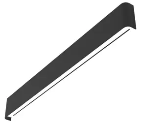 IMMAX NEO LÍNEA SMART nástěnné svítidlo 76cm 40W černá / Zigbee 3.0 / TUYA
