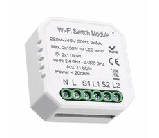 IMMAX NEO LITE SMART kontroler V3 2-tlačítkový Wi-Fi / TUYA