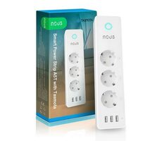 Nous A5T (Tasmota) / Inteligentní prodlužovací kabel / 3 Schuko & 3 USB / WiFi