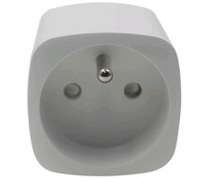 iQtech SmartLife WS024 bílá / Chytrý zásuvkový adaptér / Wi-Fi / 1x zásuvka 16A (F)