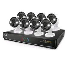 iGET HGNVK164908 / Kamerový systém / 8 kamer / UHD 4K / 16CH / IP66 / WAN / 16x LAN / HDMI / VGA