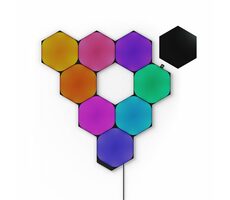 Nanoleaf Shapes Black Hexagons Starter Kit 9 Panelů 