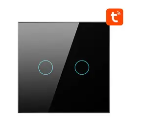 Avatto ZTS02-EU-B2 černá / Chytrý vypínač / 2 kanály / ZigBee