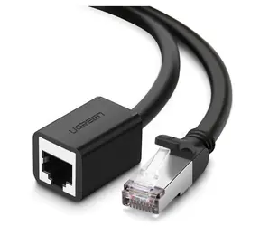 UGREEN 11281 Prodlužovácí kabel RJ45 (M) - RJ45 (F) CAT6 FTP 2m černá