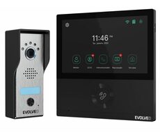 EVOLVEO DoorPhone AHD7 černá / Sada domácího WiFi videotelefonu s ovládáním brány nebo dveří