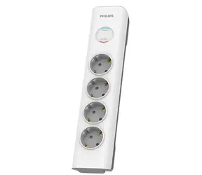 Philips SPN7040WA/58 bílá / Přepěťová ochrana / 4 zásuvky / 2m
