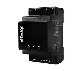 Shelly Pro 4PM šedá / Chytrý spínač s měřením spotřeby / 4 kanály / BT 4.2 / WiFi