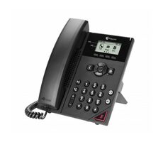 Poly VVX 150 černá / IP Telefon / 2 linky / 2.5" displej / 2x RJ-45 / PoE