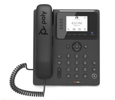 Poly Savi CCX 350 černá / IP Telefon / MS Teams / 2.8" displej / 2x RJ-45 / PoE