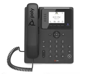 Poly Savi CCX 350 černá / IP Telefon / MS Teams / 2.8" displej / 2x RJ-45 / PoE