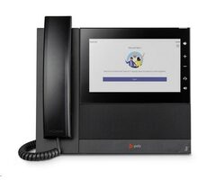 Poly CCX 600 černá / Multimediální telefon / MS Teams / 24 linek / 7" displej / 2x RJ-45 / WiFi / BT / PoE