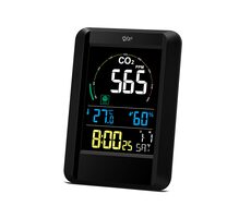 Airbi CO2AIR - digitální měřič oxidu uhličitého / čidlo teploty + vlhkosti / budík