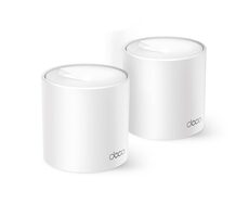 TP-Link Deco X10(2-pack) / WiFi 6 systém MESH AX1500 / Dual-band / 2.4GHz -300Mbps / 5GHz - 1201Mbps / 2x GLAN