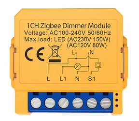 Avatto ZDMS16-2 žlutá / Chytrý spínač / ZigBee